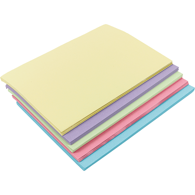 60 g/m² bis 100 g/m² buntes Papier. Farbpapier